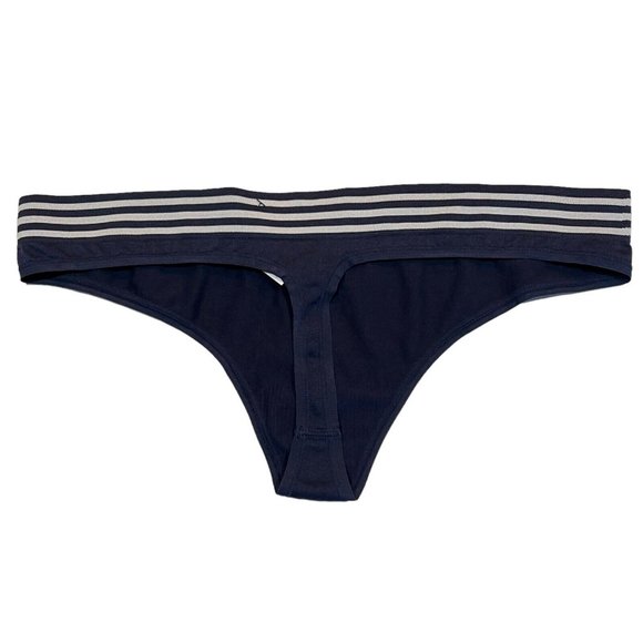 NWT TORRID Thong Pantie Underwear Sz 2X Navy Blue White Stripe - Picture 2 of 4
